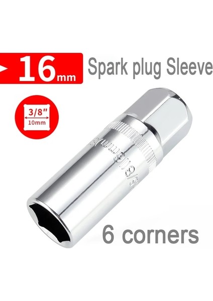 03 1 Adet 14 16 21MM Buji Lokma Anahtar Araba Sökme Onarım Kol Anahtarı 3/8 1/2 Inç Şarapnel Lokma Anahtar Aracı (Yurt Dışından)