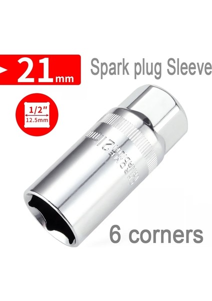 03 1 Adet 14 16 21MM Buji Lokma Anahtar Araba Sökme Onarım Kol Anahtarı 3/8 1/2 Inç Şarapnel Lokma Anahtar Aracı (Yurt Dışından)