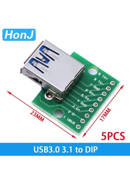Usb3.0 3.1 - Dıp 5 Adet Mikro USB USB A B Usb2.0 3.0 Konnektör /mını Mikro USB - Dıp Adaptörü Dişi Konnektör 2.54 B Tip-C Dişi Pcb Dönüştürücü (Yurt Dışından)