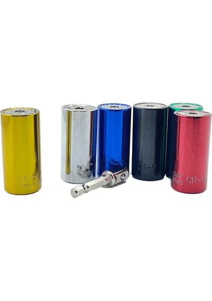 Sarı Evrensel Tork Anahtarı Kulaklık Seti Soket Kol 7-19MM Elektrikli Matkap Cırcır Burç Anahtarı Anahtar Çok El Aletleri (Yurt Dışından) modelleri