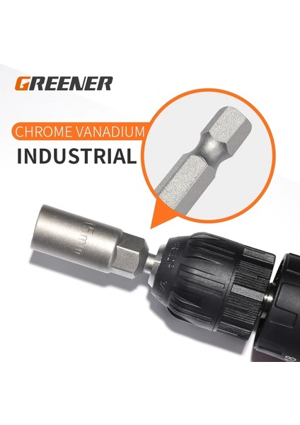 6MMX80 Daha Yeşil 5.5MM-19MM Altıgen Soket Kol Nozulları Elektrikli Matkaplar Için Somun Sürücü Seti Darbeli Sürücüler Elektrikli Tornavida Kolu Araçları (Yurt Dışından) indirimleri