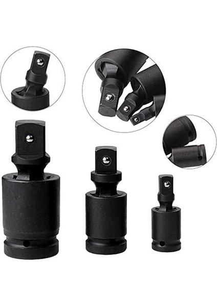 1 Adet 3 8 Sürücü Döndürme 360° Evrensel Mafsal Döner Adaptör Hava Darbeli Wobble Soket Parçası Darbe Adaptörü ve Redüktör Seti El Aleti 3/8 1/4 (Yurt Dışından) fiyatları