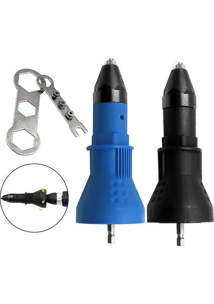 Mavi Elektrikli Somun Perçin Tabancası Perçin Somunu Aracı Perçinleme Matkap Malzemeleri Akülü Perçinler Matkap Adaptörü 2.4mm-4.8mm Somun Aracı Aksesuarları (Yurt Dışından) indirimleri