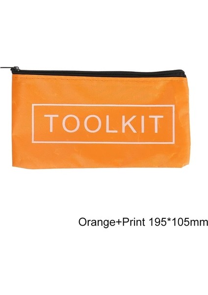 Turuncu 19.5X10.5CM 30X10X10CM Oxford Kanvas Su Geçirmez Saklama El Alet Çantası Vidalar Çiviler Matkap Ucu Metal Parçalar Balıkçılık Seyahat Makyaj(Yurt Dışından)