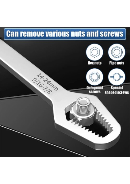 145MM 3-17MM 3.5mm Evrensel Torx Anahtarı 3-17/8-22MM Kendinden Sıkma Ayarlanabilir Kurulu Çift Kafalı Torx Anahtarı Fabrika Için Çok Amaçlı El Aletleri (Yurt Dışından) fiyatları