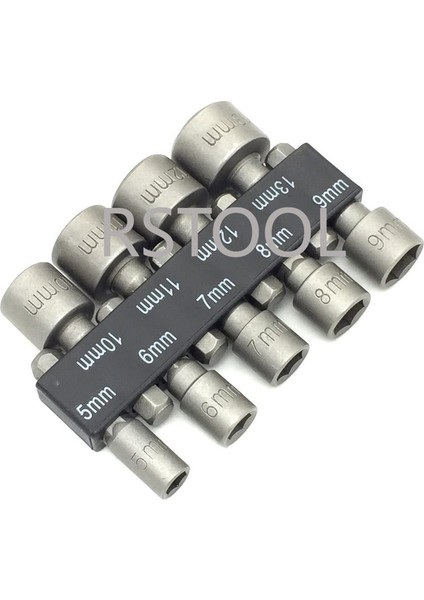 9 Adet 9/14 Adet Elektrikli El Sürücü Matkap Alet Takımı 5-13MM Metrik Lokma Anahtar Seti Güç Somun Sürücü Soket 1/4 "hex Shank Matkap Ucu Seti (Yurt Dışından)