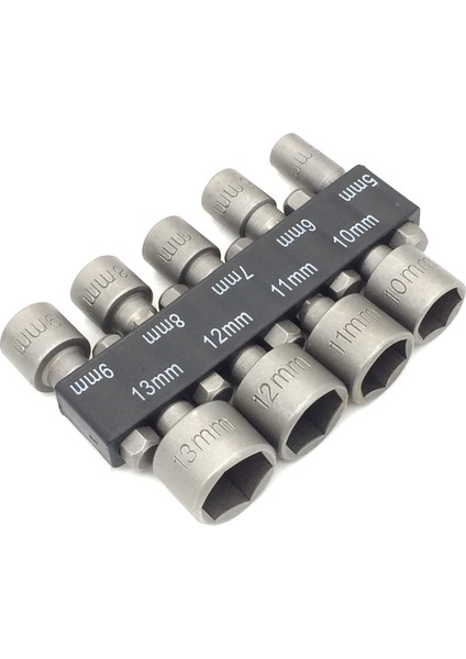9 Adet 9/14 Adet Elektrikli El Sürücü Matkap Alet Takımı 5-13MM Metrik Lokma Anahtar Seti Güç Somun Sürücü Soket 1/4 "hex Shank Matkap Ucu Seti (Yurt Dışından)