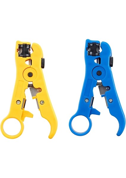 Sarı Çok Fonksiyonlu Tel Koaksiyel Koaksiyel Sıyırma Aracı Tel Sıyırma Pensesi Utp/stp RG59 Rg6 Rg7 RG11 Kablo Striptizci Kesici Kat (Yurt Dışından) modelleri