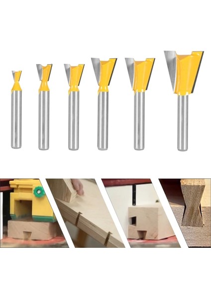 6.35X19.05 Yusun 6mm 6.35MM Shank Kırlangıç Ortak Yönlendirici Bit 14 Derece Ağaç Işleme Freze Kesicisi Gravür Uçları Yüz Değirmeni (Yurt Dışından)