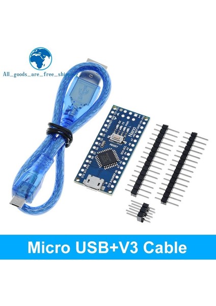 Tip-C USB Kaynak Mini / Tip-C / Mikro USB Nano 3.0 Arduino CH340 USB Sürücüsü Için Önyükleyici Uyumlu Nano Denetleyici ile 16MHZ ATMEGA328P (Yurt Dışından) indirimleri