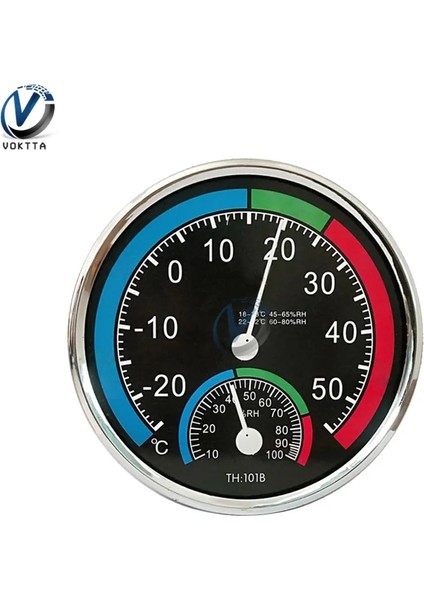 Mavi Işaretçi Termometre Termohigrometre Higrometre Kapalı Açık 2 In 1 Duvara Monte Masaüstü Sıcaklık Nem Ölçer Ev (Yurt Dışından)