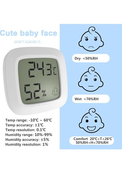 02 Xiaomi Manyetik Mini LCD Dijital Oda Termometresi Sıcaklık Sensörü Nem Ölçer Kapalı Higrometre Ölçer Hava Istasyonu (Yurt Dışından) fırsatları