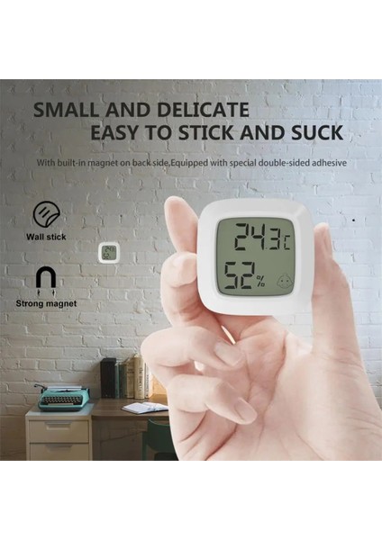 02 Xiaomi Manyetik Mini LCD Dijital Oda Termometresi Sıcaklık Sensörü Nem Ölçer Kapalı Higrometre Ölçer Hava Istasyonu (Yurt Dışından) indirimleri