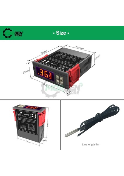110V-220VLOWVERSION Stc 1000 Dijital Sıcaklık Kontrol Cihazı Termostat Termoregülatör Inkübatör Röle LED 10A Isıtma Soğutma STC-1000 12V 24V 220V (Yurt Dışından) indirimleri