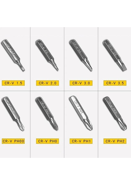 Siyah 8'i 1 Arada Kalem Tipi Tornavida Kombinasyon Seti Dahili Güçlü Manyetik Aşınma Direnci/günlük Elektronik Onarım Için Yüksek Sertlik (Yurt Dışından) modelleri