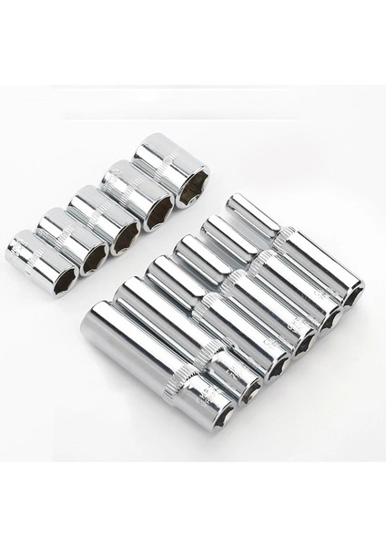 4MM-25MM Uzunluk 1/4 "sürücü Inç Altıgen Soket Anahtarı Kafası 25MM/50MM Uzun 6 Nokta Lokma Seti 4-14MM Somun Sürücü Anahtarı Cırcır Uzatma Soket Çubuğu (Yurt Dışından)