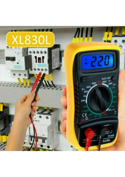 Bir Multimetre Dijital Çoklu Test Cihazı Voltmetre Ampermetre Ohmmetre Ac/dc Gerilim Diyot Elektrik Ölçüm Cihazı Buzzer LCD (Yurt Dışından) fiyatları