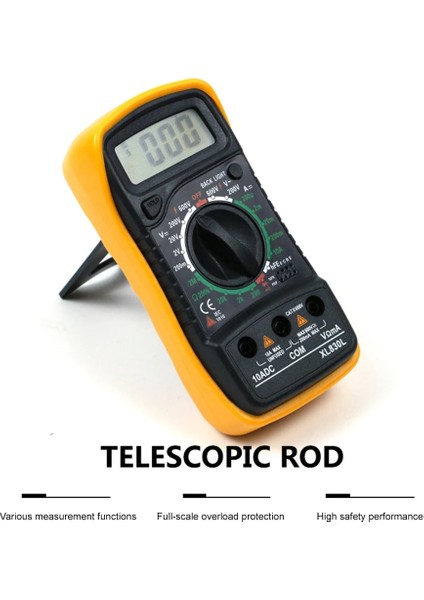 Bir Multimetre Dijital Çoklu Test Cihazı Voltmetre Ampermetre Ohmmetre Ac/dc Gerilim Diyot Elektrik Ölçüm Cihazı Buzzer LCD (Yurt Dışından) modelleri