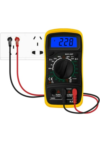 Bir Multimetre Dijital Çoklu Test Cihazı Voltmetre Ampermetre Ohmmetre Ac/dc Gerilim Diyot Elektrik Ölçüm Cihazı Buzzer LCD (Yurt Dışından) indirimleri