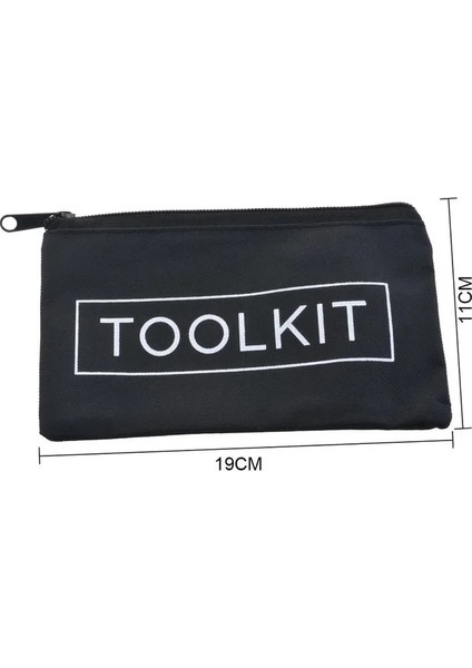 Siyah 19X11CM 300X100X100MM Oxford Kanvas Su Geçirmez Saklama El Alet Çantası Vidalar Çiviler Matkap Ucu Metal Parçalar Balıkçılık Seyahat Makyaj Organizatör Kılıfı Çanta Kılıf (Yurt Dışından)