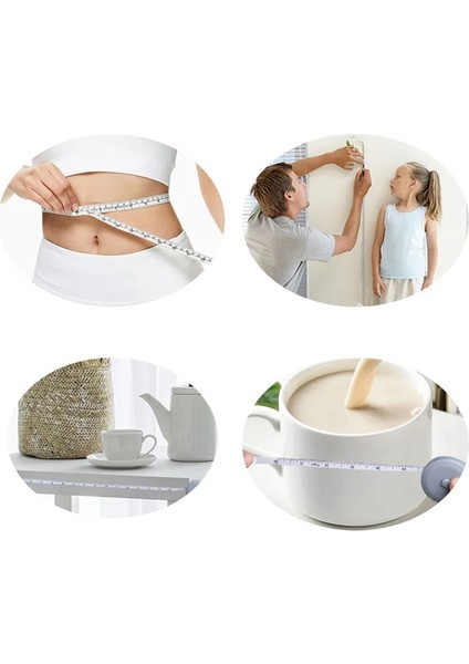 Inç ve cm Vücut Mezura Dikiş Esnek Mezura Cetvel Vücut Ölçer Tedbir 150 Cm/60 Inç Metrik Bantlar Araçları Ölçüm Aletleri (Yurt Dışından)