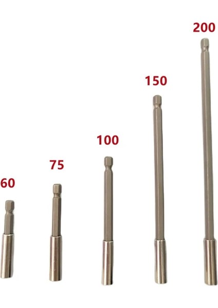 200MM 60/100/150/200MM 1/4 "altıgen Çubuk Şaft Uzun Saplı Tornavida Ucu Tutucu Uzatma Bit Seti Uzantıları Hızlı Değişim El Aleti Soketi (Yurt Dışından) modelleri