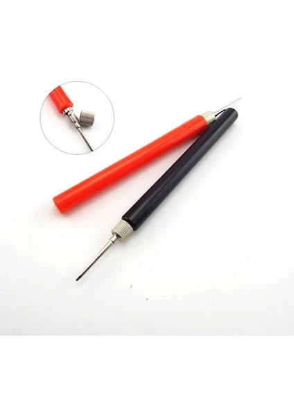 Küçük Boyutlu 2 Adet Yalıtımlı Test Ölçer Probu Yay Testi Probu Kanca Tel Bağlayıcı Multimetre Paslanmaz Çelik Iğne Testi Pin Talepleri (Yurt Dışından) fırsatları