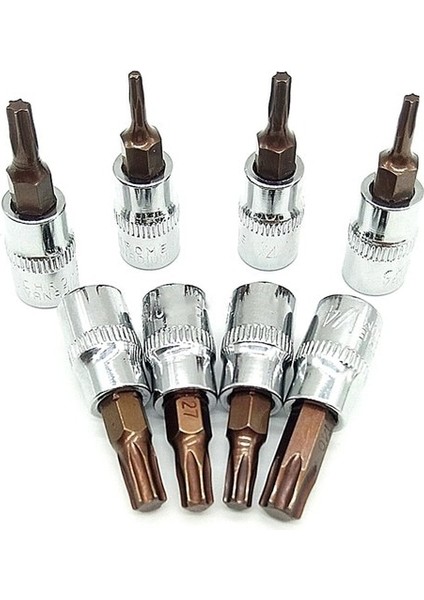 T25 1 Adet Hex Torx Bit Soket Manuel Basınçlı Tornavida T10 T25 T27 T30 T40 1 Adet T8 6.35MM /1/4 Inç T8-T40 Toplu Araçları Aksesuarları (Yurt Dışından)