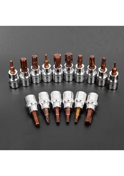 T50 1 Adet 3/8 Sürücü Altıgen Soket Tornavida Bit Seti H3-H10 Tornavida T10-T55 Soket Tornavida Ucu El Aletleri Aksesuarları (Yurt Dışından)