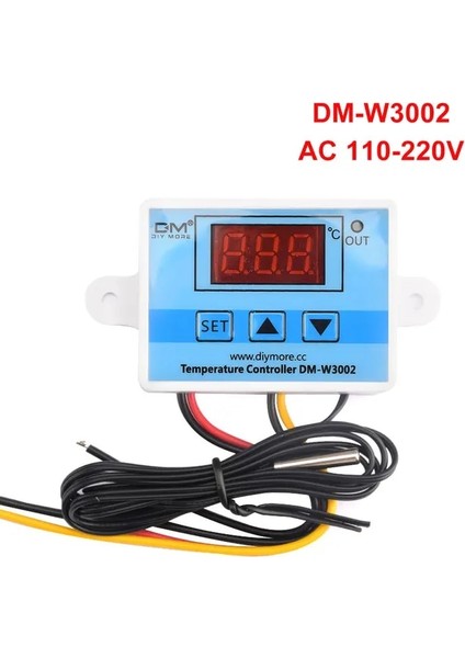 Ac 110-220V XH-W3002 W3002 Ac 110V-220V Dc 24V Dc 12V LED Dijital Termoregülatör Termostat Sıcaklık Kontrol Cihazı Kontrol Anahtarı Ölçer (Yurt Dışından)