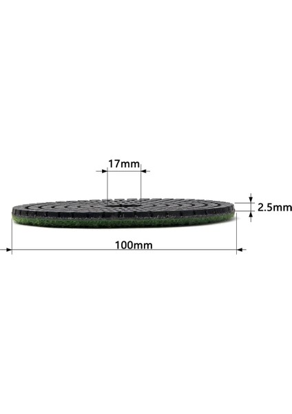 400 4 Inç 100MM Elmas Parlatma Pedi Islak Kullanım 1 Parça Parlatma Tekerleği Taş Beton Granit Araçları Taşlama Diski 30 #-3000 # Grit (Yurt Dışından) fiyatları