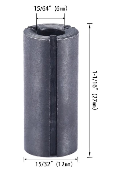 12 Ila 6mm 1 Adet 6 6.35 8 10 12 12.7mm Yönlendirici Bit Adaptörü Pens Cnc Freze Kesicisi Hassas Chuck End Mill Adaptörü Takım Tezgahı Tutucu (Yurt Dışından)