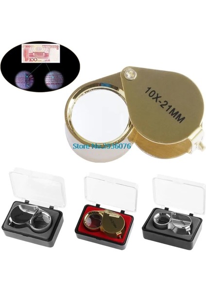 10X 21 mm 2022 Yeni Mini Üçlü Kuyumcu Göz Büyüteç Büyüteç Büyüteç Takı Elmas 10X 21MM 20X 21 mm 10X 18 mm (Yurt Dışından) fiyatları