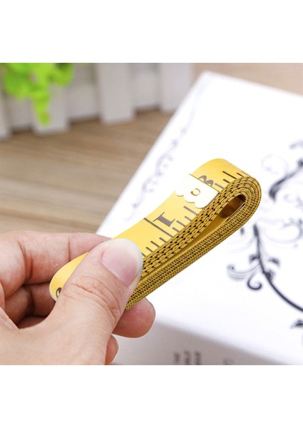 Sarı Dikiş Mezura Vücut Ölçme Cetveli Metrik Roll Up Craft Terzilik Göğüs Ölçümü Santimetre Metre Siyah (Yurt Dışından) indirimleri