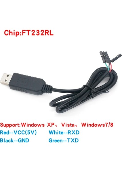 FT232RL PL2303 Ta USB Ttl RS232 Seri Kabloyu Dönüştürme PL2303TA Win Xp/vısta/7/8/8.1 ile Uyumlu PL2303HX'I Değiştirin (Yurt Dışından)
