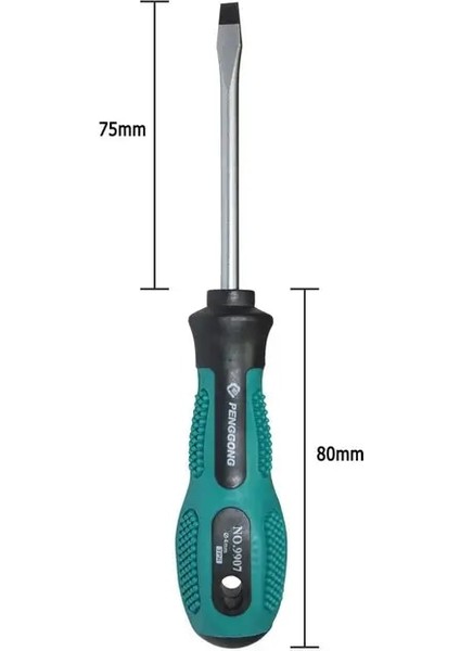 75MM Düz 5/6mm Çok Kullanımlı Tornavida Güvenlik Yalıtımlı Tornavidalar Tamir El Aletleri Tornavida Seti Elektrikçi Manuel Tornavida (Yurt Dışından)