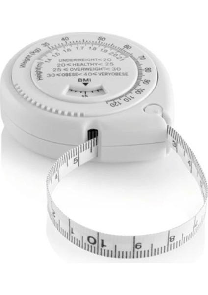 Beyaz 150 cm 150 cm Mezura Bmı Vücut Kitle Indeksi Bel Kalça Ölçümü Geri Çekilebilir Cetvel (Yurt Dışından) fiyatları