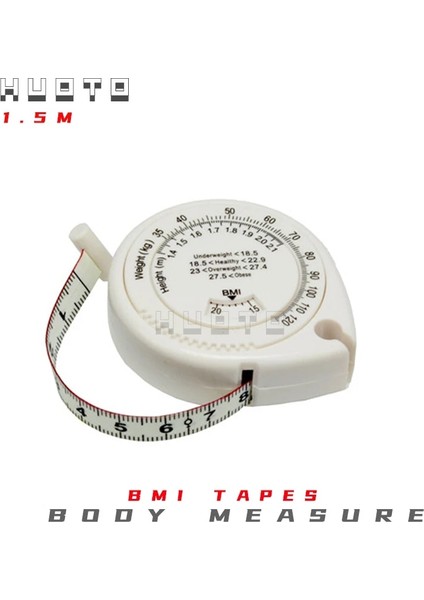 Beyaz 150 cm 150 cm Mezura Bmı Vücut Kitle Indeksi Bel Kalça Ölçümü Geri Çekilebilir Cetvel (Yurt Dışından) modelleri