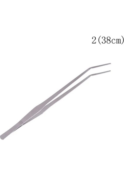 Resim Olarak Akvaryum Bitki Resif Tankı Uzun Düz Cımbız Klip Makas Paslanmaz Çelik Besleme Eğrisi Düz 38CM 48CM (Yurt Dışından)