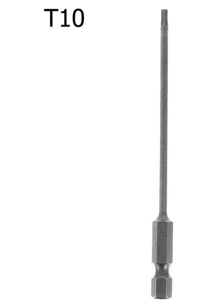 T10 1 Adet Torx Tornavida Bit 1/4 ''shank Hex Rüzgar Matkap Kafası 100MM Vida Anahtarı Manyetik Yıldız T8 T10 T15 T20 T25 T27 T30 T40 (Yurt Dışından)