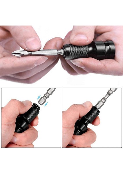 C 1/2 Inç Kare 1/4 Inç Hex Cırcır Soket Anahtarı Soket Adaptörü Ingiliz Anahtarı Takımı Sürücü Dönüştürücü Darbe Aracı (Yurt Dışından)