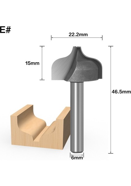04 1 Adet 6 mm Shank Freze Kesicisi Ahşap Oyma Açık Uçlu Oyma Dantel Bıçak Bit 3D Ağaç Işleme Ekleme Tungsten Karbür Cnc Router Bit (Yurt Dışından)
