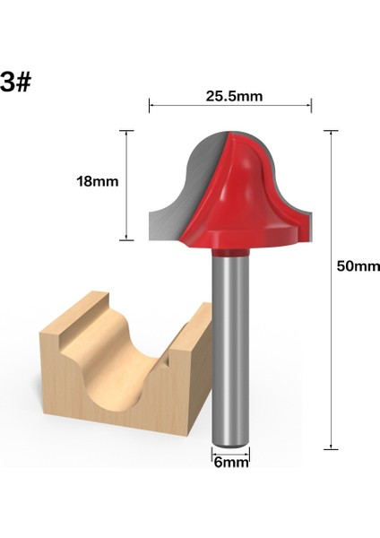 04 1 Adet 6 mm Shank Freze Kesicisi Ahşap Oyma Açık Uçlu Oyma Dantel Bıçak Bit 3D Ağaç Işleme Ekleme Tungsten Karbür Cnc Router Bit (Yurt Dışından)