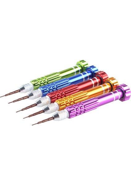 Mor 5 In 1 Hassas Torx Tornavida Seti Cep Telefonu Saat Onarımı Karışık Set Araç Kiti Samsung iPad Htc Cep Telefonu Tablet Pc Onarımı (Yurt Dışından)