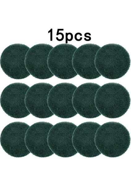 15 Adet 240 5 Adet 4'' Matkap Güç Fırça Kiremit Scrubber Ovma Parlatma Pedi 240 400 800 Ev Temizlik Bezi Aracı Banyo Zemin Küvet (Yurt Dışından)