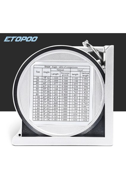 B Tipi Manyetik Açı Bulucu Eğim Iletki Inklinometre Eğim Bulucu Seviye Ölçer Klinometre Anketi Taşınabilir Ölçüm Ölçer Aracı (Yurt Dışından)