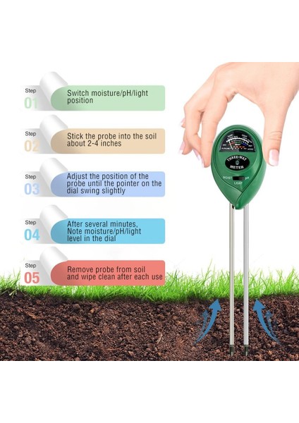 Yeşil Bitki Toprak Ölçer Sensörü Ph Test Aksesuarları Çok Fonksiyonlu Dikim Aksesuarı Analiz Cihazı Test Cihazları Aracı (Yurt Dışından) fırsatları