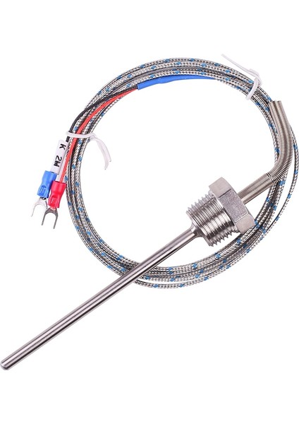 K 50MM 1/2 Npt Su Geçirmez Paslanmaz Çelik K Termokupl Sensörü PT100 Probu 50MM 100MM 150MM 200MM Pıd Sıcaklık Kontrol Cihazı 2 M Tel (Yurt Dışından) fiyatları