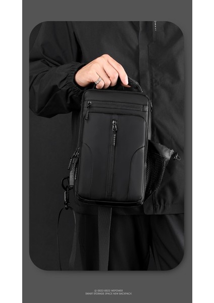 Erkek Fonksiyonel Anti-Su Çapraz Omuz Açık Çok Fonksiyonlu Tek Omuz Çapraz Sırt Çantası (Yurt Dışından) fırsatları