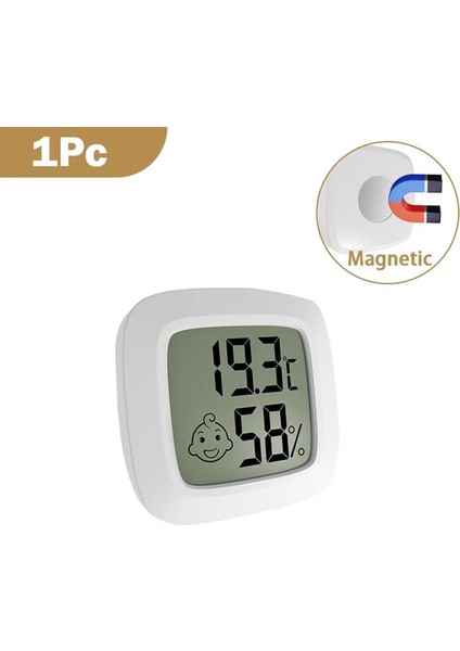 1 Adet Temea Mini LCD Dijital Termometre Higrometre Nem Ölçer Kapalı Nem Ölçer Oda Sıcaklık Sensörü Hava Istasyonu (Yurt Dışından)